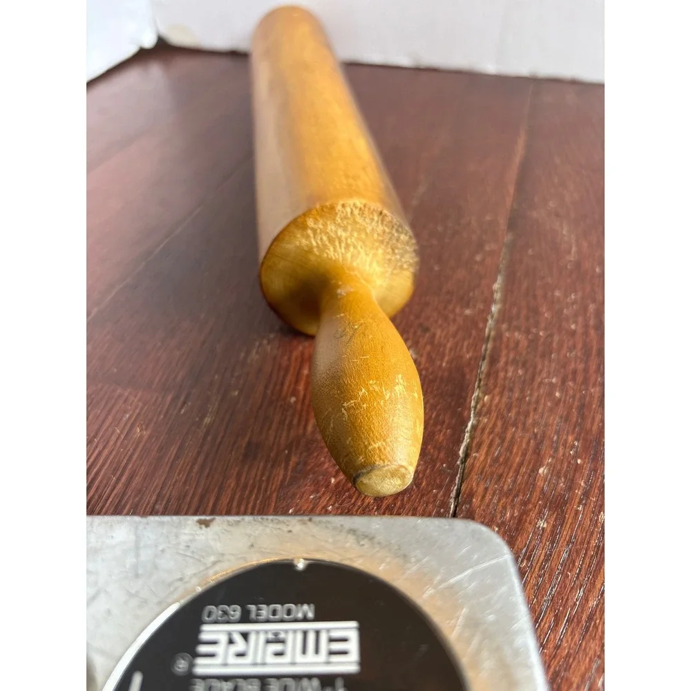 Vintage Wooden Rolling Pin 18 Inch Classic Farmhouse Kitchen Baking Tool‎